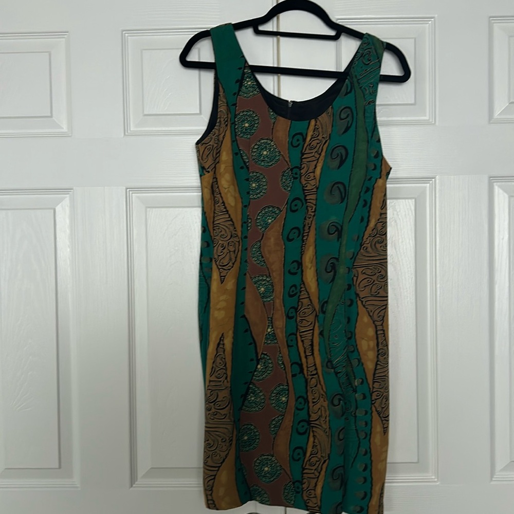 Vintage Byer Studio Multi Color Sheath Dress